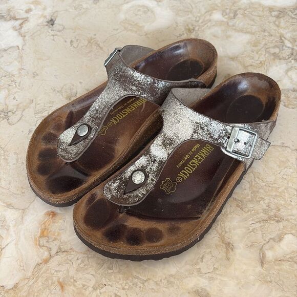 Birkenstock Gizeh Birko-Flor Sandals Stardust Stone - Picture 2 of 11